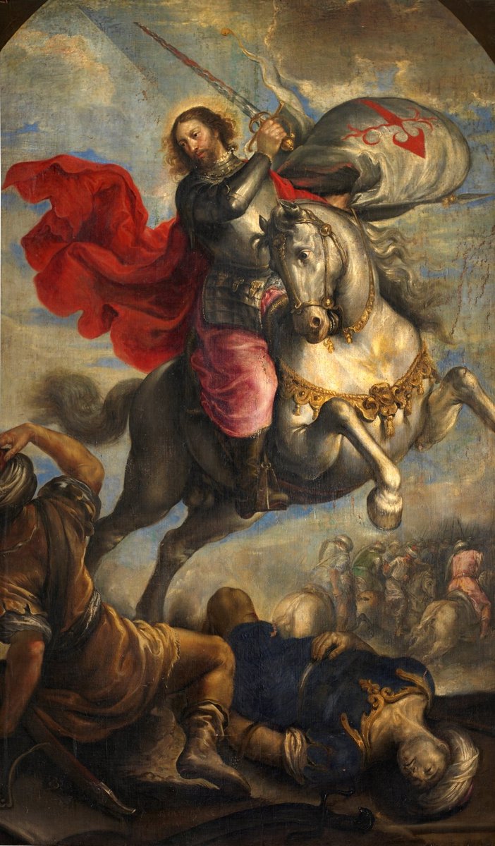 rinconartex's tweet image. «El Apóstol Santiago a caballo, o Santiago Matamoros» (Francisco Camilo, 1649).