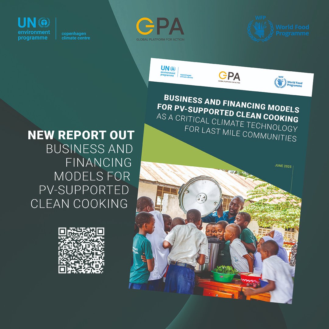 📢 New Report: Business &amp; Financing Models for PV-Supported Clean Cooking ⚡

Explore scalable, market-based solutions for household adoption of clean cooking tech 🌱

👉 Download: unepccc.org/publications/b…

#CleanCooking #ClimateGoals #SOLCO