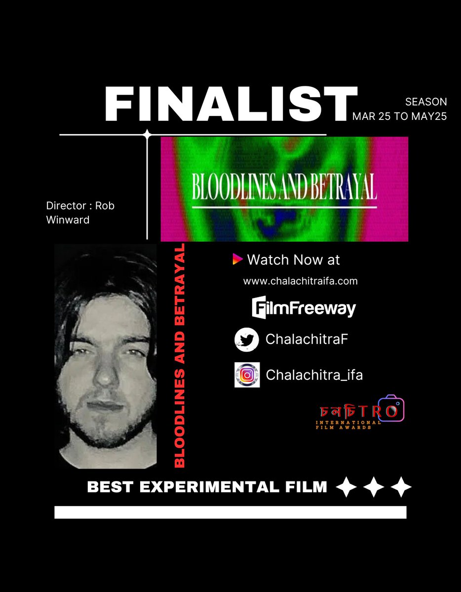 "Pushing the boundaries of storytelling — proud to have this bold vision recognized as a Best Experimental Film finalist at Chalachitra International Film Festival!" 🎥🌌