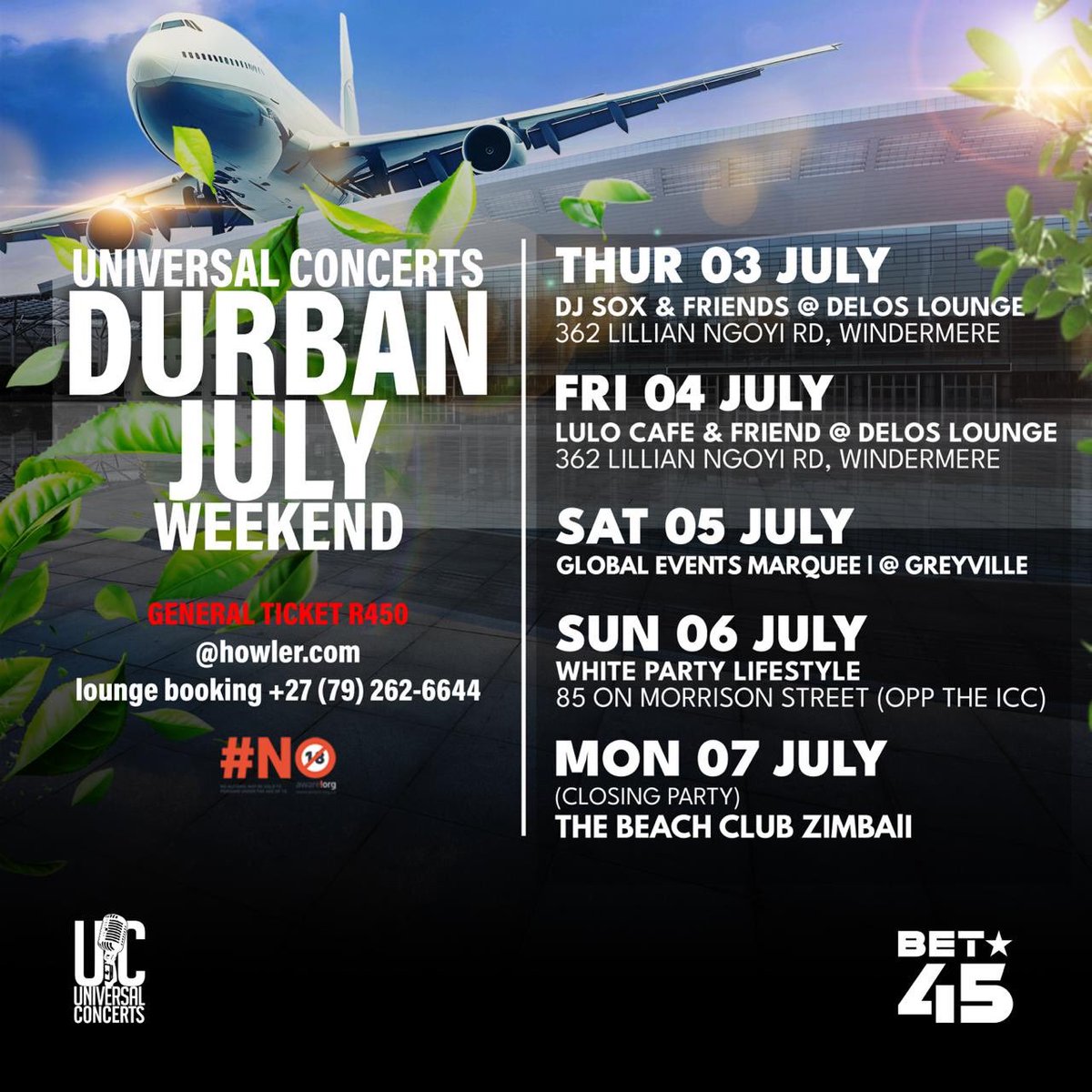 BET Africa (@bet_africa) on Twitter photo The city. The vibe. The lineup.
This July, we’re proud to partner with <a href="/Beat27concepts/">Universal Concerts </a> for a weekend of iconic moments, powerful music, and pure African excellence 🌍🎤
📆 3 – 7 July
🎟️ General access from R450 | Tickets available from Howler The city. The vibe. The lineup.
This July, we’re proud to partner with <a href="/Beat27concepts/">Universal Concerts </a> for a weekend of iconic moments, powerful music, and pure African excellence 🌍🎤
📆 3 – 7 July
🎟️ General access from R450 | Tickets available from Howler