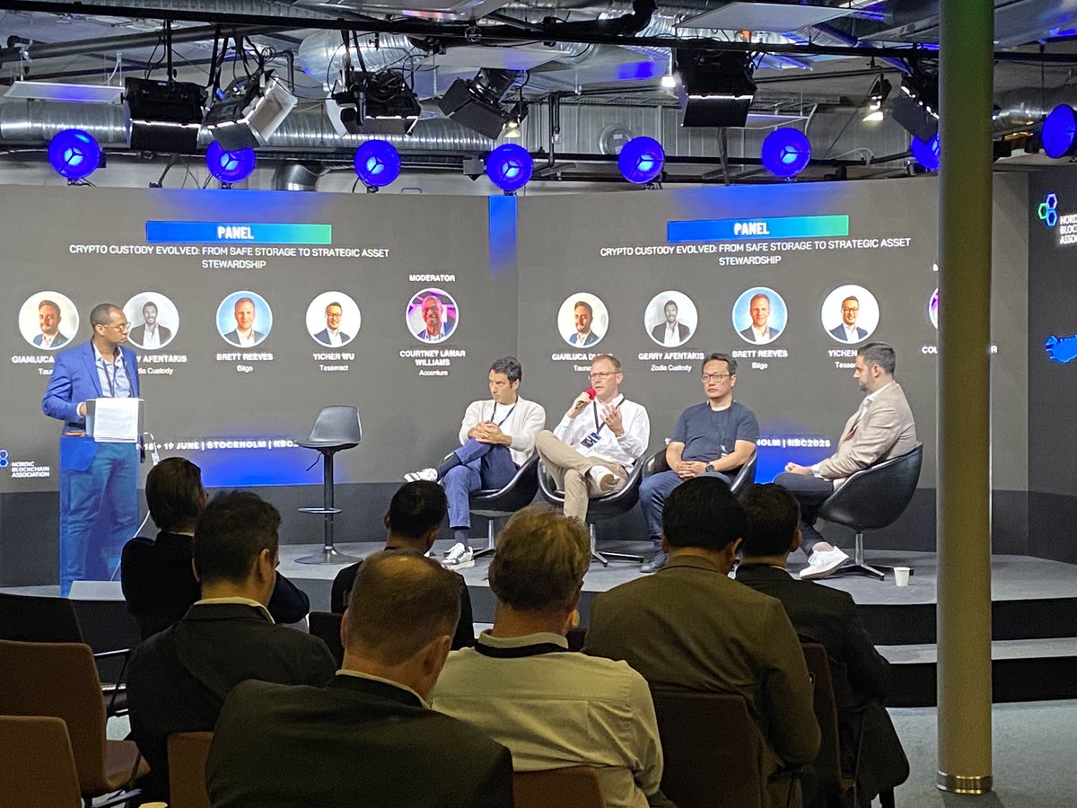 nordicblock's tweet photo. Gm and welcome back for day 2 of the Nordic Blockchain Conference 2025 🙌
Ready for another day in great company!
#NordicBlockchainConference #NBC2025 #NBC25 https://t.co/rxNgDgxNHy