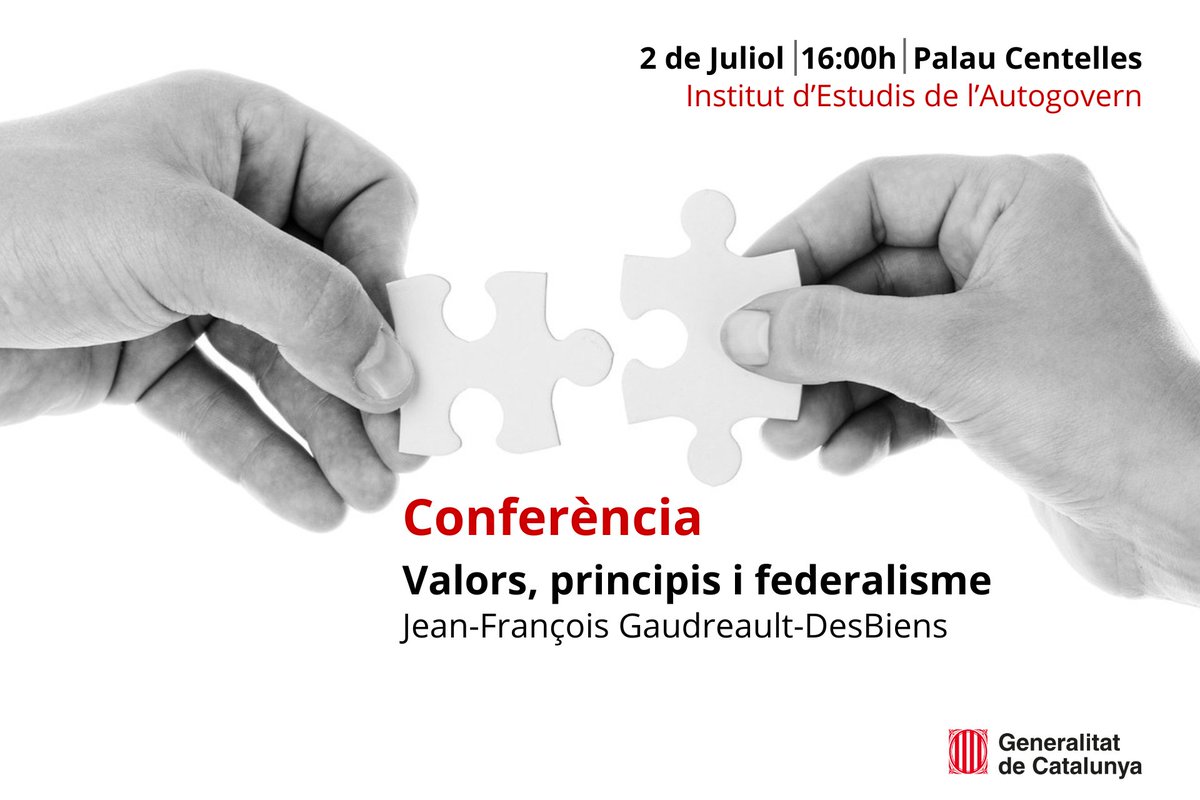 Institut d'Estudis de l'Autogovern (@autogoverncat) on Twitter photo 🗓️ Dimecres 2 de juliol
⏰ 16 h
📍 Palau Centelles - Barcelona
📢 Conferència sobre valors, principis i federalisme amb Jean-François Gaudreault-DesBiens, catedràtic de Dret Constitucional <a href="/UMontreal/">Université de Montréal</a>
🗣️ En anglès
👉 Inscriu-t’hi: tuit.cat/Apfwt 🗓️ Dimecres 2 de juliol
⏰ 16 h
📍 Palau Centelles - Barcelona
📢 Conferència sobre valors, principis i federalisme amb Jean-François Gaudreault-DesBiens, catedràtic de Dret Constitucional <a href="/UMontreal/">Université de Montréal</a>
🗣️ En anglès
👉 Inscriu-t’hi: tuit.cat/Apfwt