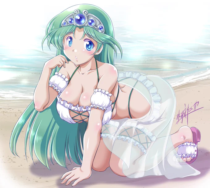 ツインビーくじのメローラ姫さまが たわわなものをお持ちでしたので 描いてしまいました! #ツインビー40周年 #メローラ姫