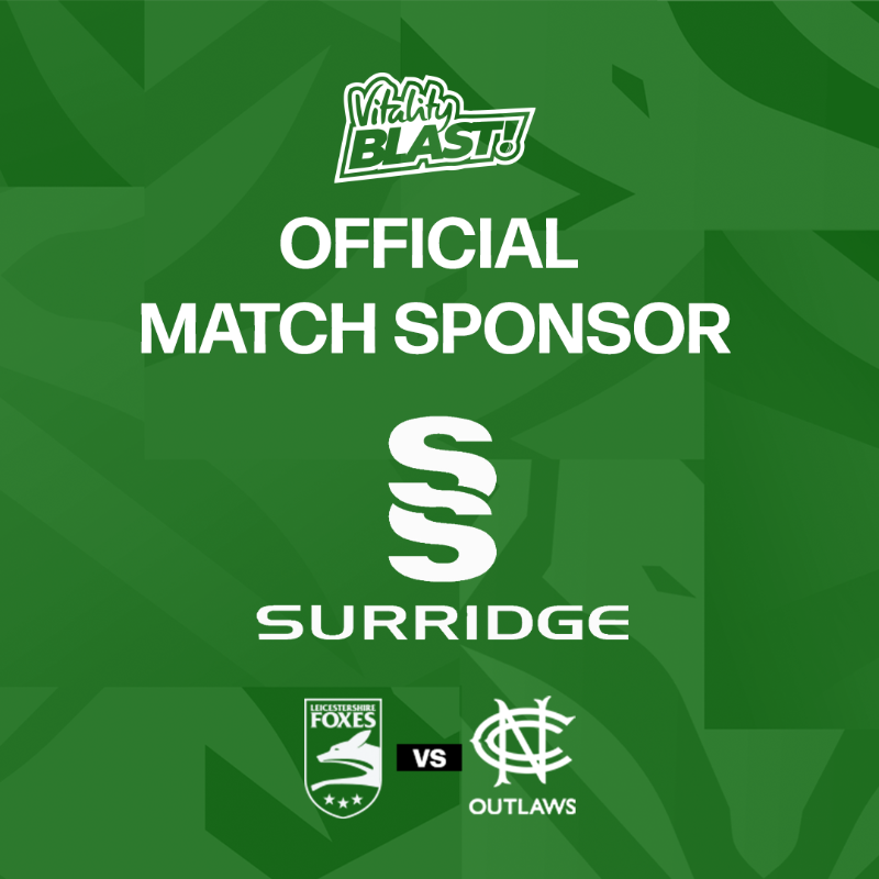 Leicestershire CCC ๐ฆ (@leicsccc) on Twitter photo ๐คA huge thank you to our partners at <a href="/surridgesport/">Surridge Sport</a>, they are todays Official Match Sponsor against Notts Outlaws
Thank you for your continued support ๐
#Foxes๐ฆ ๐คA huge thank you to our partners at <a href="/surridgesport/">Surridge Sport</a>, they are todays Official Match Sponsor against Notts Outlaws
Thank you for your continued support ๐
#Foxes๐ฆ