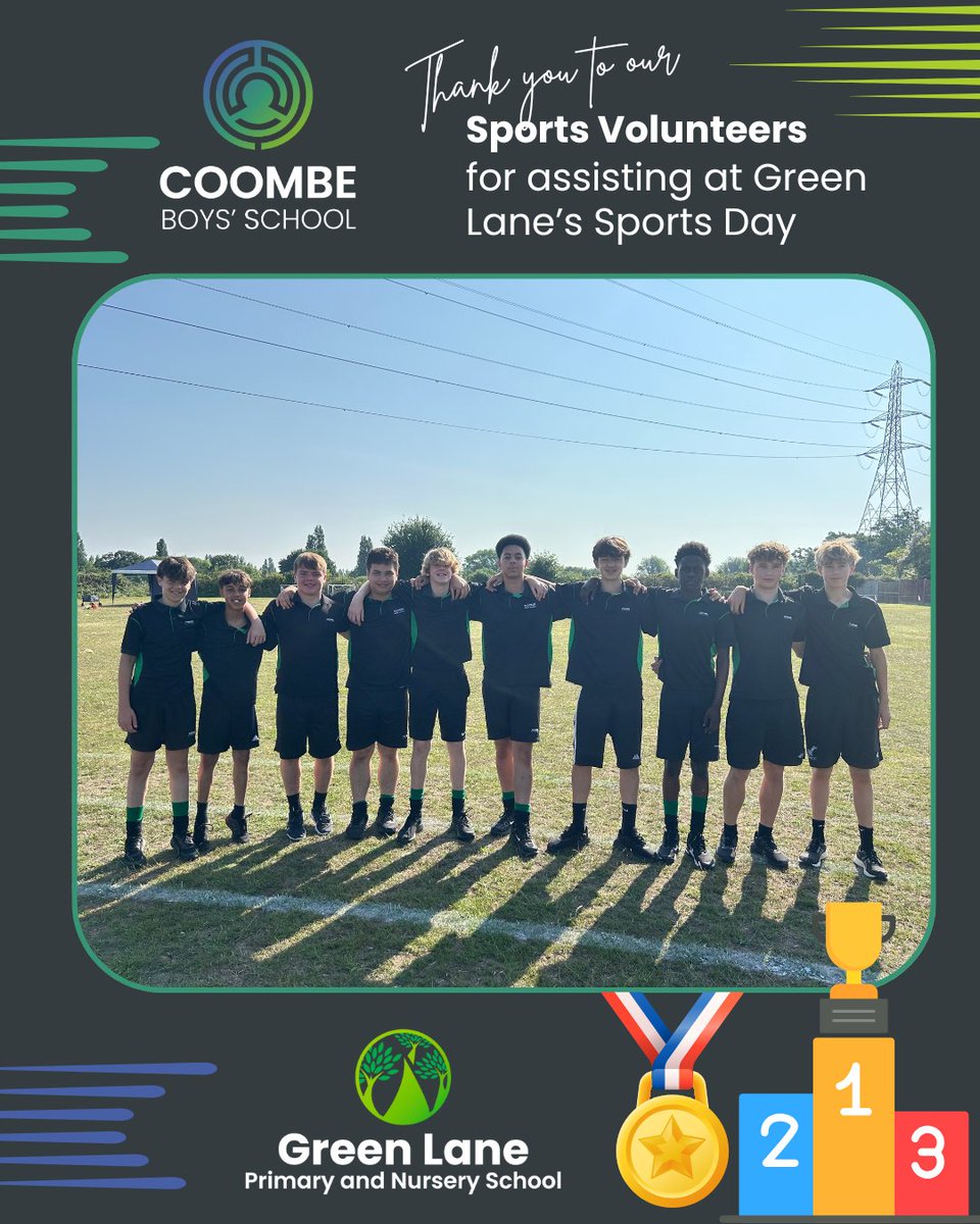 CoombeBoysNews's tweet photo. Our Sports Volunteers are at @glpns today, one of our @Coombeacademy primary schools, assisting with sports day. Thank you for being such great representatives of our #CoombeUnity. Let the games begin!
#CBSTeamPE https://t.co/hr89FwXkJg