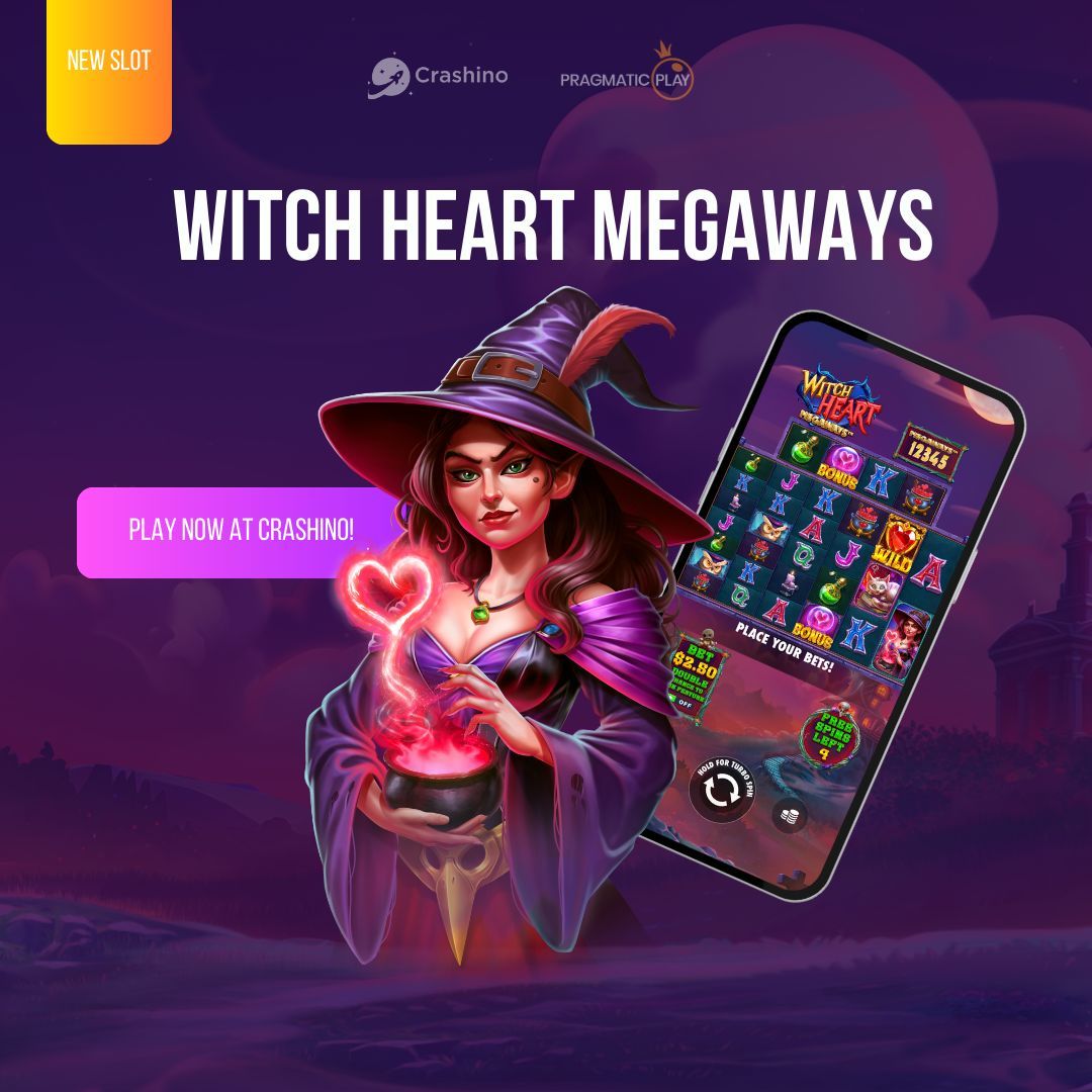 🆕 New Slot Game: Witch Heart Megaways 🧙‍♀️💜

Enter a world of spells and mystery in Witch Heart Megaways, where every spin could trigger magical cascades and powerful features

 🤩 Volatility: High
💵 Max Multiplier Win: 10,000x

👉🏻 Play now: crashino.com/en/casino/prag…