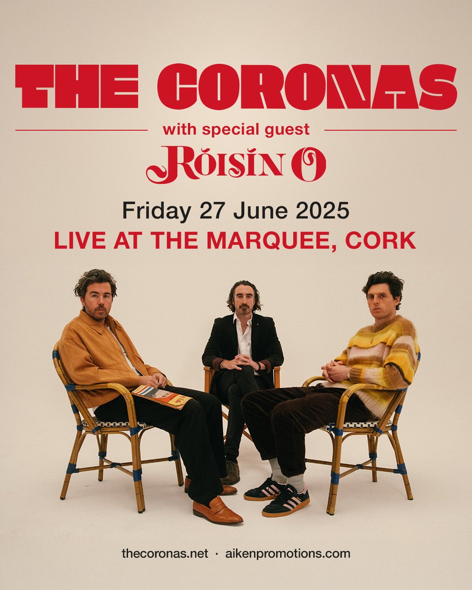 LATMofficial (@latmofficial) on Twitter photo ★ ★ 𝗦𝗨𝗣𝗣𝗢𝗥𝗧 𝗔𝗗𝗗𝗘𝗗 ★ ★
We’re thrilled to announce that the brilliant @roisinOmusic will be joining <a href="/TheCoronas/">The Coronas</a> as special guest at The Marquee this Friday 27 June! 🌙🎤
🎫 Final tickets ~ bit.ly/4gZZ2zC ★ ★ 𝗦𝗨𝗣𝗣𝗢𝗥𝗧 𝗔𝗗𝗗𝗘𝗗 ★ ★
We’re thrilled to announce that the brilliant @roisinOmusic will be joining <a href="/TheCoronas/">The Coronas</a> as special guest at The Marquee this Friday 27 June! 🌙🎤
🎫 Final tickets ~ bit.ly/4gZZ2zC