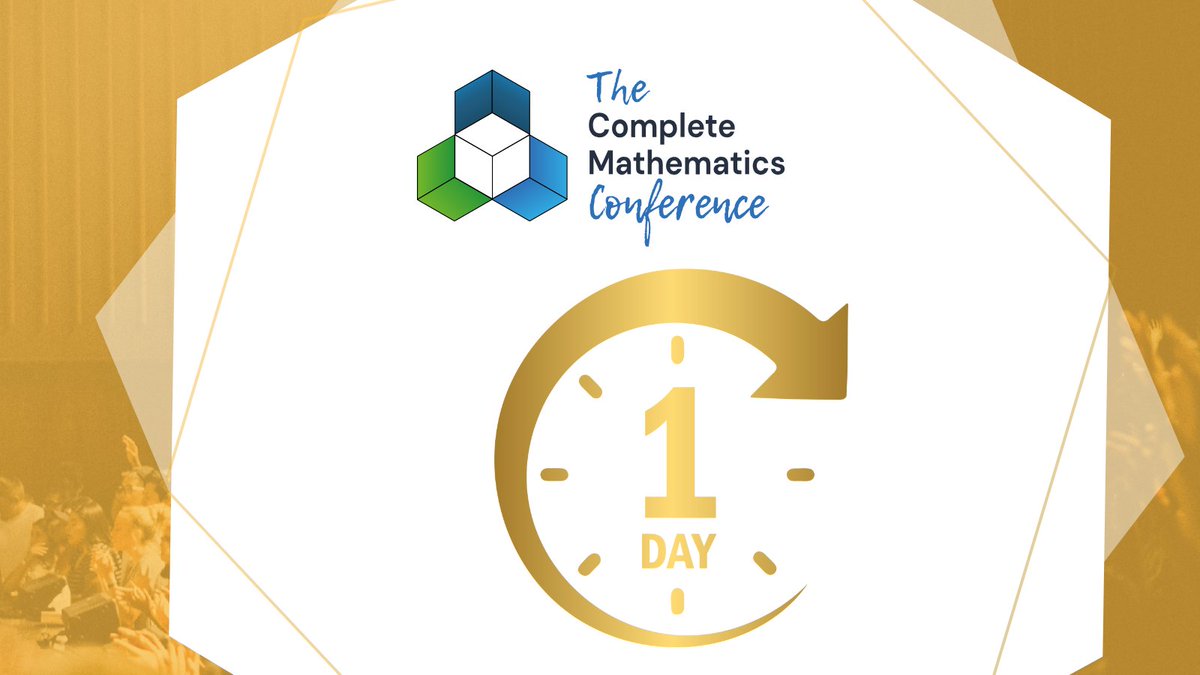 ⏰ Just 1 day to go until #MathsConf38!

Bags packed? Travel sorted? Maths brain ready? We’re nearly there! Tomorrow promises a brilliant day of learning, sharing, and connecting with the warmest maths community around. 💡🤝

But first…
🍽️ Join us tonight (Friday 20th June) from
