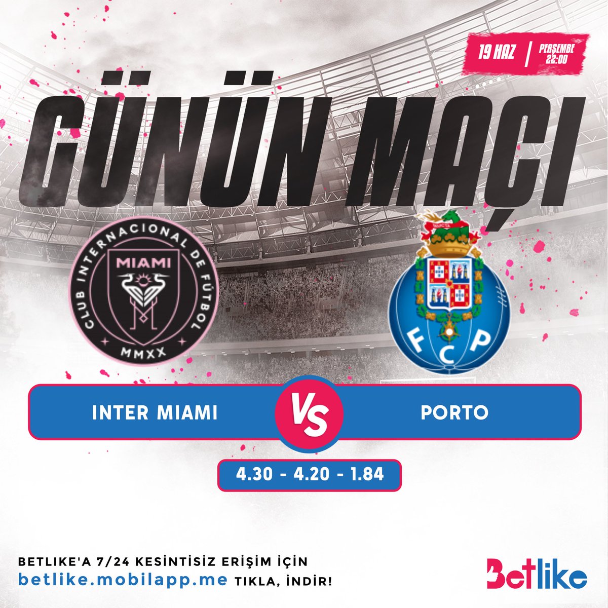 betlike4's tweet photo. ⚽️ Heyecan dolu mücadele bu akşam TSİ 22:00’de oynanacak. https://t.co/KJUh3b9mTp