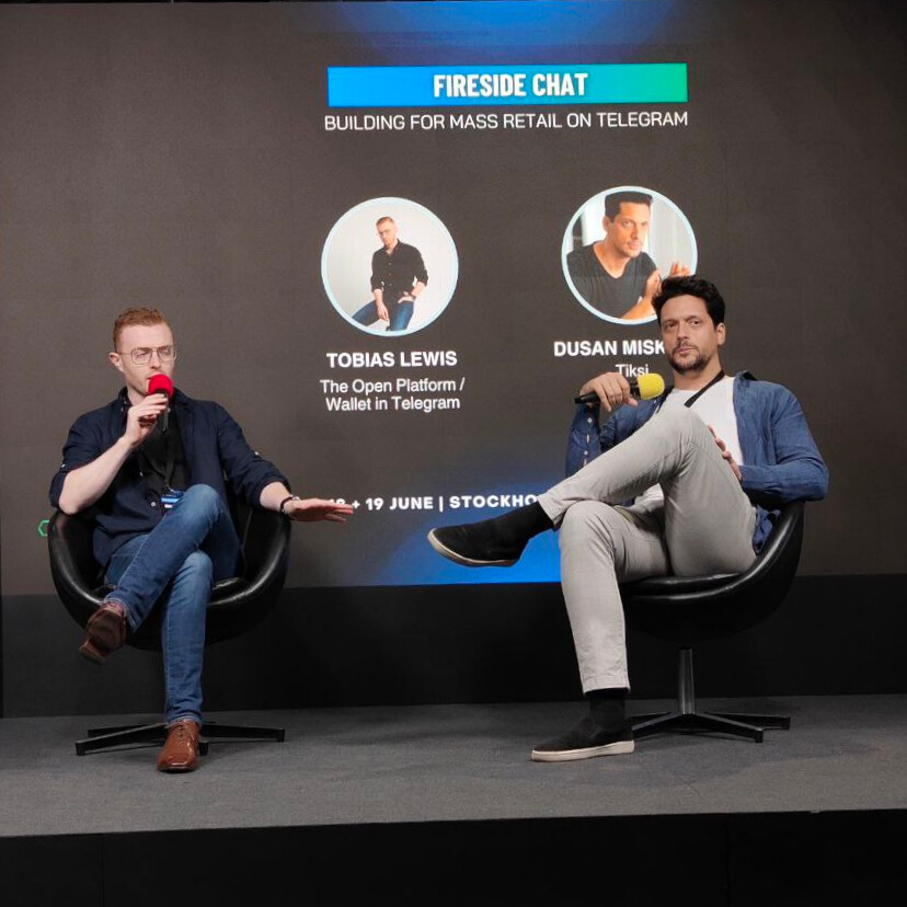 ain_llc's tweet photo. We’re at the @nordicblock Conference in Stockholm!

Our BD @CryptoEosphor with @tobiasjlewis  (TOP) is presenting Tiksi. We're here to meet potential investors and collaborators who see value in disrupting the outdated ticketing model.

If you’re at the conference, come say hi! https://t.co/msSJagusYe