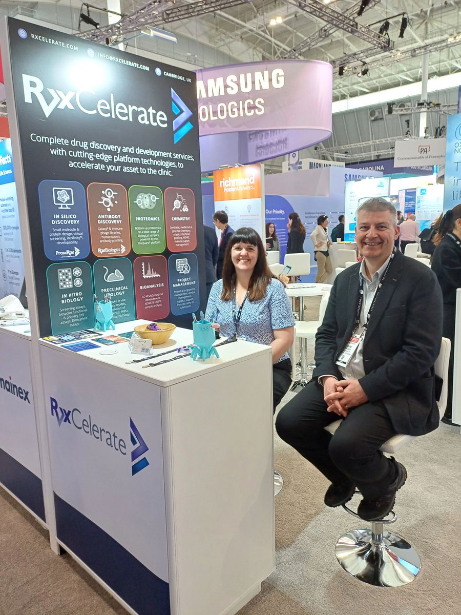 RxCelerate's tweet photo. A great week so far at #BIO2025 in #Boston

Interesting conversations, new connections and a real buzz around the UK Pavilion!

Meet us there (Stand 765) to talk about accelerating your drug discovery and development plans. 

Connect via the partnering app or info@rxcelerate.com https://t.co/v1itCD8k0D