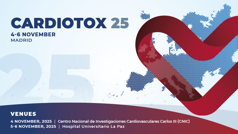 💙 ¿Ya te has reservado las fechas para #CardioTOX25? 

📅Del 4 al 6 de noviembre te espera en Madrid  la 11.ª edición del congreso internacional de referencia en salud cardiovascular en pacientes oncológicos.

👥Un punto de encuentro entre oncólogos, hematólogos, cardiólogos,
