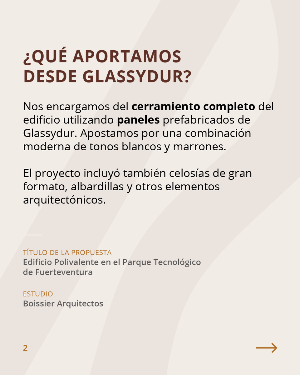 GlassyDur's tweet photo. ✨ Otro de los proyectos nominados a los #PremiosdeArquitectura 2025 es el Edificio Polivalente en el Parque Tecnológico de Fuerteventura, una obra de Boissier Arquitectos en la que desde Glassydur hemos tenido el honor de participar. https://t.co/Qrpu37mu8r
