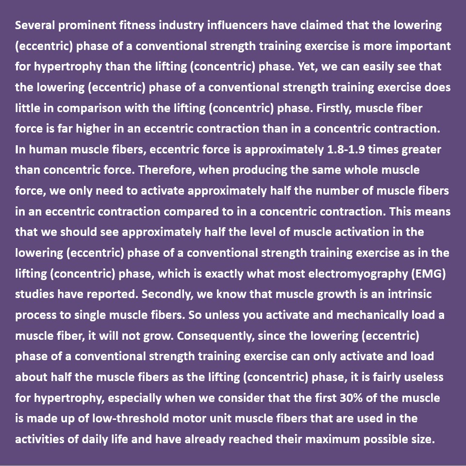 SandCResearch's tweet photo. The eccentric phase is absolutely NOT more important than the concentric phase for hypertrophy during normal strength training. That claim is not remotely possible by any stretch of the imagination. Read more in the full (free) Patreon article. https://t.co/IknMp2uy7X