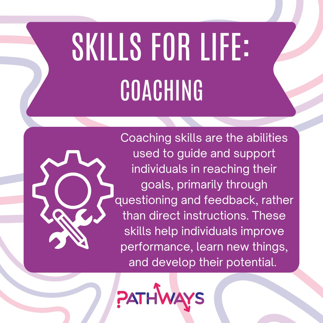PathwaysEM's tweet image. SKILLS FOR LIFE: COACHING
Coaching isn’t about giving answers—it’s about asking the right questions.
Whether you're guiding a team or helping a friend grow, strong coaching skills can make a big impact.
