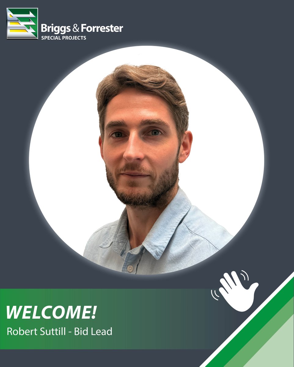 👋WELCOME TO THE BUSINESS 👋

We would like to introduce you to Robert Suttill who has joined the Briggs &amp; Forrester Special Projects business under the position of Bid Lead, supporting the Pre Construction Team.