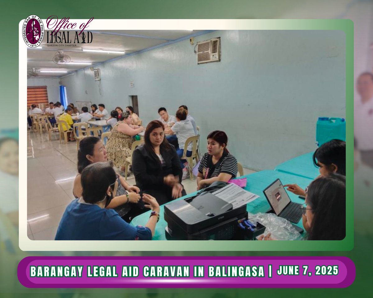 ibpqc's tweet image. Our dedicated volunteer lawyers provided one-on-one consultations — listening, guiding, and standing with every individual who needed support.

Because justice should be within everyone's reach. 💬🫱🏼‍🫲🏽

#IBPQuezonCity
#IBPLegalAid
#ServeTheCountryHailTheIBP