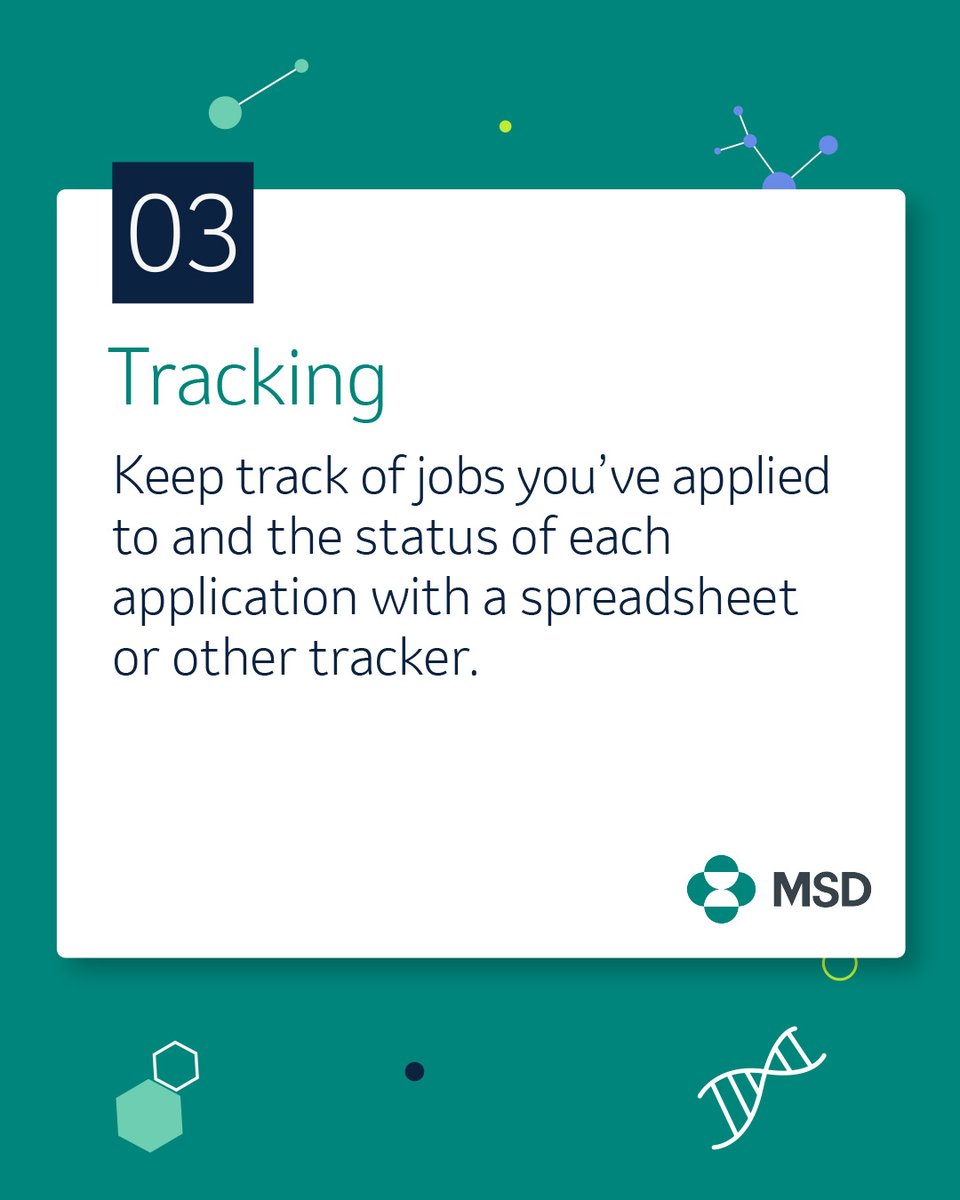 A well-defined plan will help you stay on track, find the right role faster and reduce stress during your #jobsearch. ✏️

Learn how to plan effectively with these tips and discover how your next big career move can start here: bit.ly/3SOwo9H

#MSDCareers #Hiring