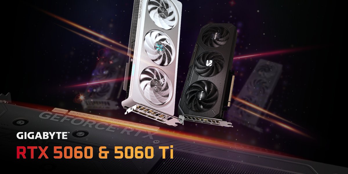 Building a mid-range gaming PC?
Consider the RTX 5060 and 5060 Ti
Available in Gaming OC, AERO OC, WindForce and Aorus Elite!