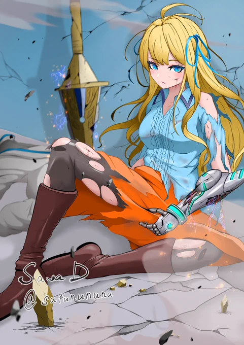 Skebにてご依頼ありがとうございました! かっこいい美しいキャラ好き、、 #commissionsopen