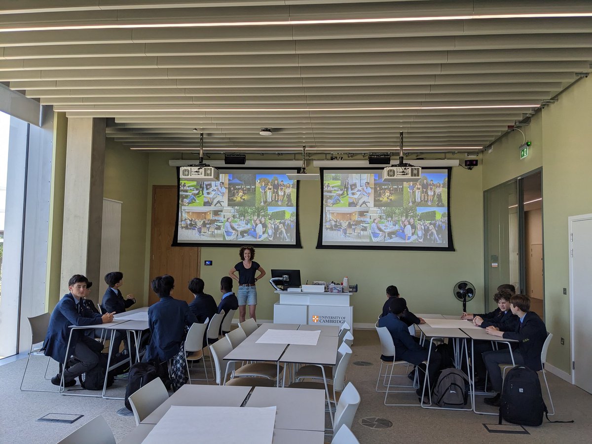 DrCourtDGS's tweet photo. @DartfordGS Year 9s and 10s visiting the engineering department of Churchill College Cambridge today. https://t.co/TBgNgLY8Bp