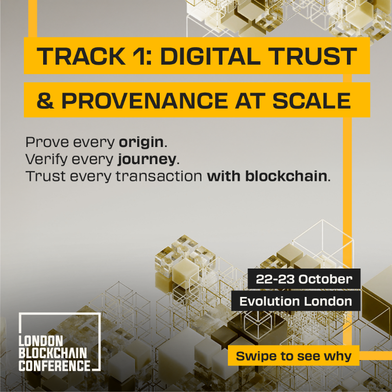 LDN_Blockchain's tweet photo. Track 1 arms you with verifiable on-chain reporting, digital ID systems and AI-powered integrity so you move from audit panic to automated confidence. ​

Don't miss your chance to see blockchain solutions up close and personal. Grab your early bird pass and save up to £100. 💼