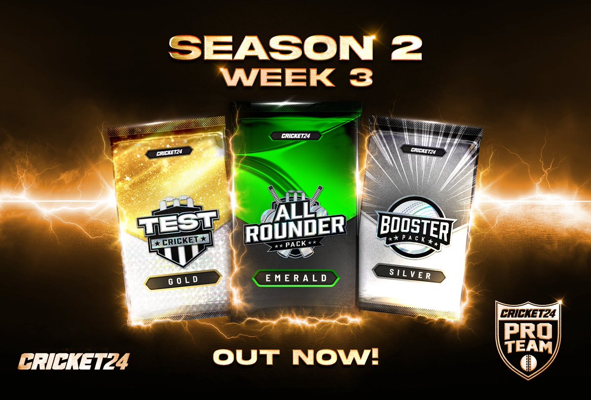 #Cricket24 #ProTeam #C24ProTeam
🔰Season 2, (Week 3) with more strengths now to build your Pro Team with whole Cards.
-----