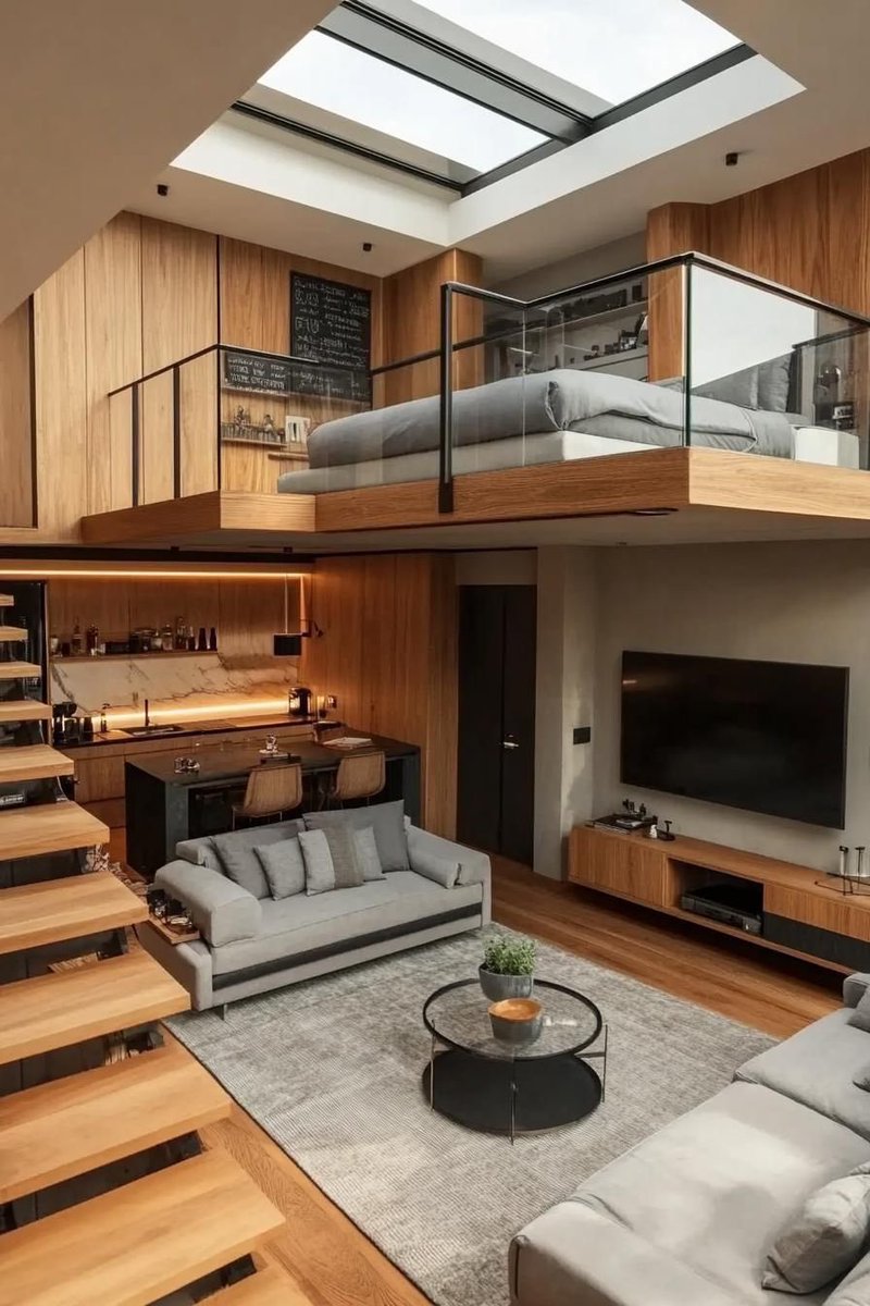 INTERIORPORN1's tweet photo. Modern loft apartment https://t.co/70bA7EZf1U