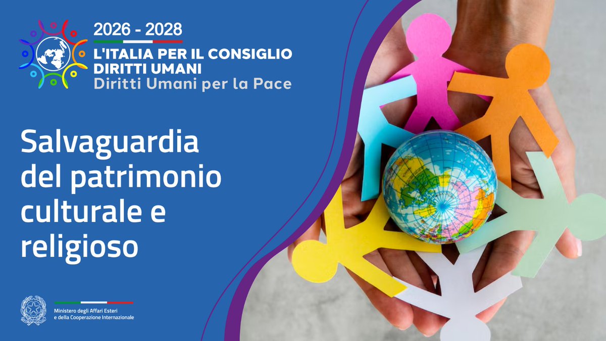At the 🇺🇳 #HumanRights Council Italy 🇮🇹 preserves the #cultural and religious heritage, cornerstone of civilization, and it protects the rights of people belonging to #ethnic and religious minorities, promoting peace and stability.

#ItalyforHumanRights