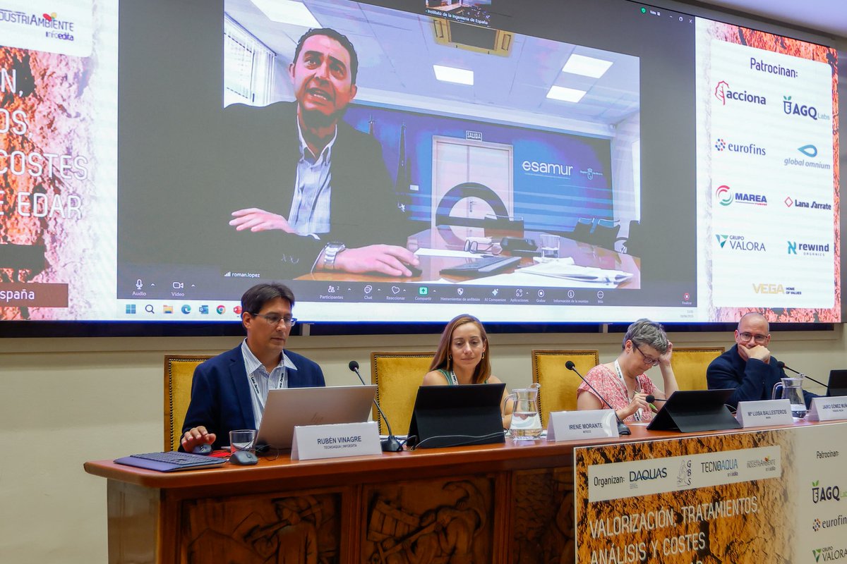 Desde <a href="/esamur_aguas/">Esamur</a> y <a href="/DAQUASagua/">DAQUAS</a> Román F. López nos explica la situación de los lodos en España

#jornadatecnoaqua #tecnoaqualodos