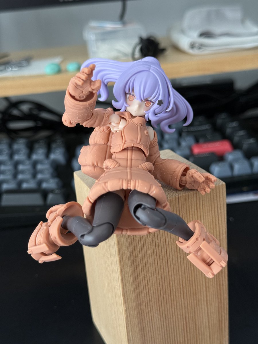 flying_shuimu's tweet image. ROLL装甲初回テスト、やはりボディと腕のバランスは再度調整しなければなりません
#メガミデバイス #MegamiDevice