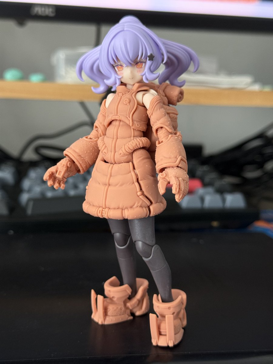 flying_shuimu's tweet image. ROLL装甲初回テスト、やはりボディと腕のバランスは再度調整しなければなりません
#メガミデバイス #MegamiDevice