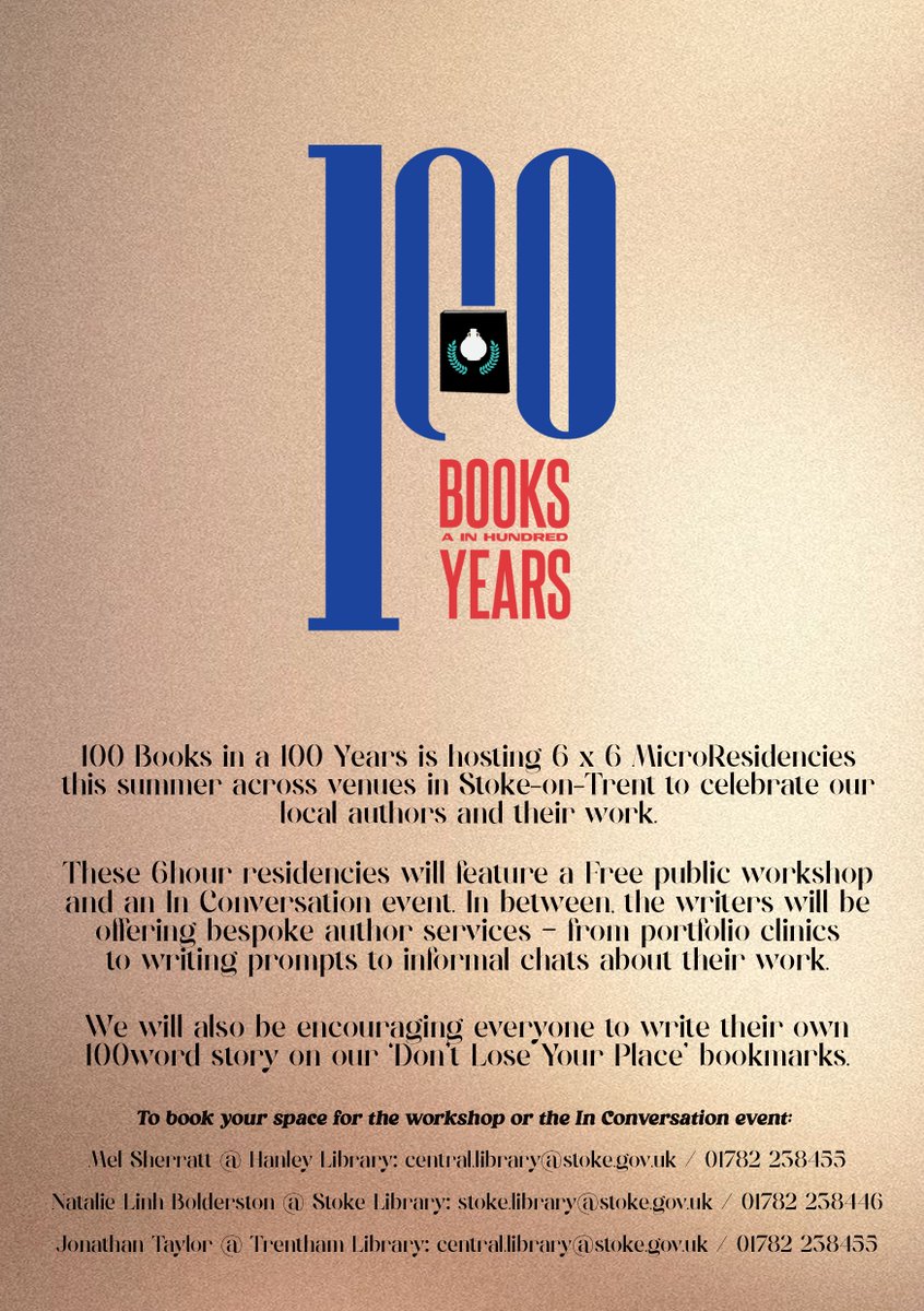 crystalclearjt's tweet image. Looking forward to this: I'll be writer-in-residence for a day at Trentham Library, as part of the celebrations to mark 100 years of the city. Please do come along if you're in the area! lisablower.co.uk/restoking-the-… @lisablowerwrite @cwaleicester @MadeinStokeonT @stokeontrent100