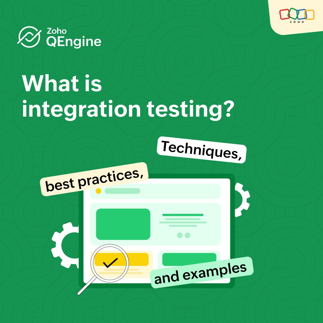 ZohoQEngine's tweet image. Learn everything you need to know about integration testing with best practices and real-world examples. Click here - zoho.com/qengine/use-ca…

#ZohoQEngine #TestAutomation