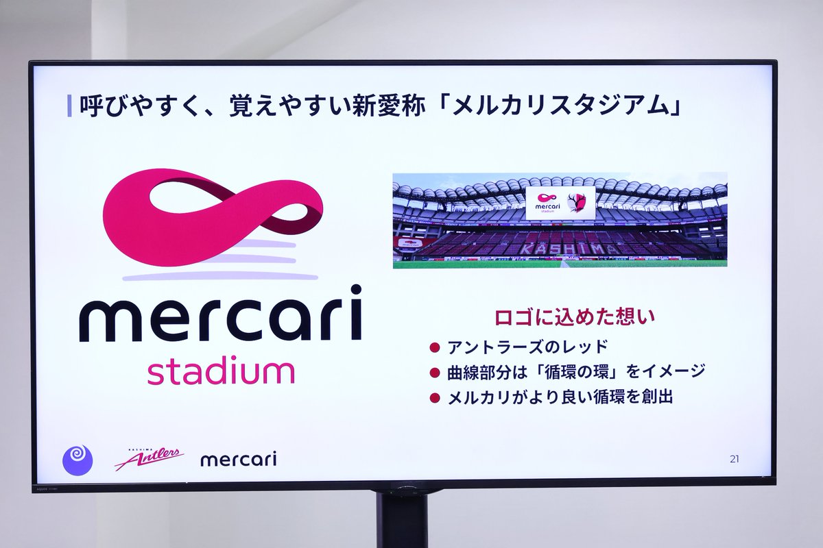 株式会社メルカリによる茨城県立カシマサッカースタジアムのネーミング