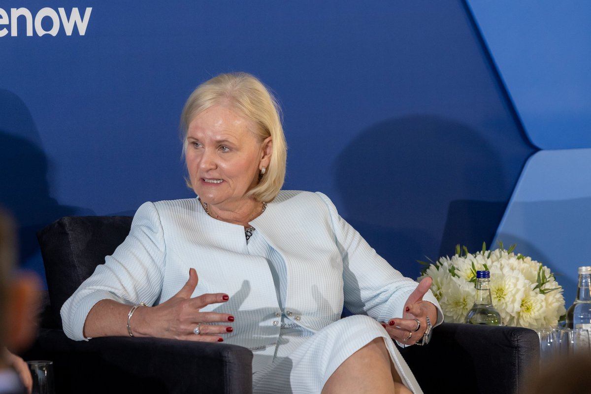 TimesBusiness's tweet photo. "It is for savers in defined contribution schemes to decide whether they want to invest more in UK private assets," Dame Amanda Blanc, the boss of Aviva, tells @fletcherr. "We're not the decision-makers," she tells the #TimesCEOSummit. “It's their pension, not ours." https://t.co/m2ZisfVKyQ