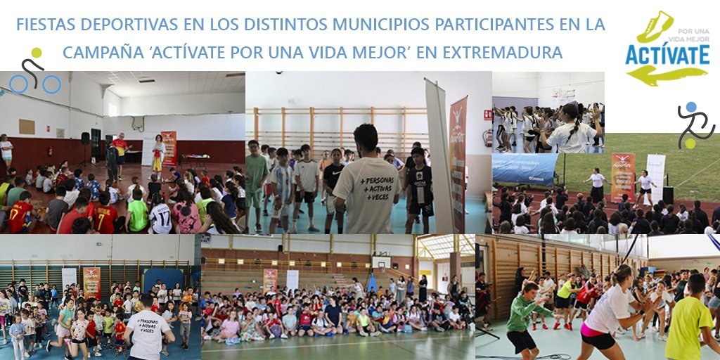 Clausura del programa “Actívate por una Vida Mejor 2024/2025” en Extremadura, con la celebración de unas Fiestas Deportivas en cada uno de los municipios participantes.
Noticia completa 👉 espanaactiva.es/__trashed-2-2-…

Gracias a todos por vuestra colaboración y participación!!!!