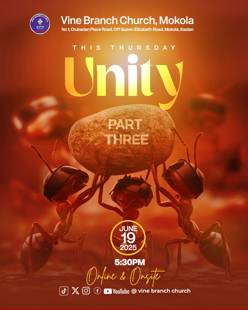 VBCmokola's tweet image. UNITY! The Blessings It Brings.
We’ve come to the final part of our teaching series on Unity — and it’s a powerful one!
Join us today at 5:30 PM for Hour of Emphasis – the concluding part: UNITY 3 – Benefits of Unity.