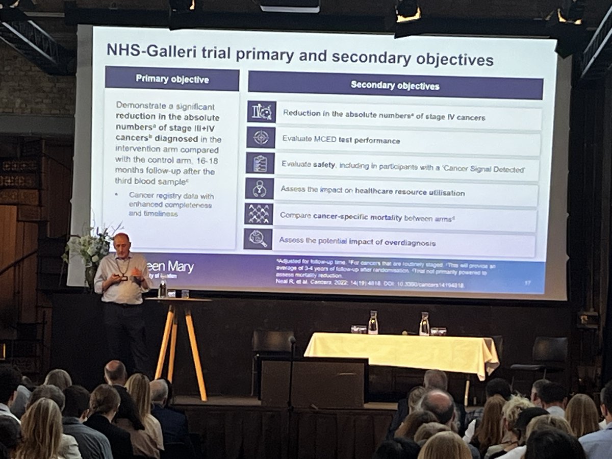 National Screening Service (@nsshse) on Twitter photo 'We need to move faster in trialling cancer screening tests,' says Professor of Cancer Epidemiology <a href="/QMUL/">Queen Mary University of London</a> <a href="/petersasieni/">Peter Sasieni</a> as he presents on the NHS-Galleri trial of GRAIL’s multi-cancer early detection test in population screening at #ICSN2025 'We need to move faster in trialling cancer screening tests,' says Professor of Cancer Epidemiology <a href="/QMUL/">Queen Mary University of London</a> <a href="/petersasieni/">Peter Sasieni</a> as he presents on the NHS-Galleri trial of GRAIL’s multi-cancer early detection test in population screening at #ICSN2025