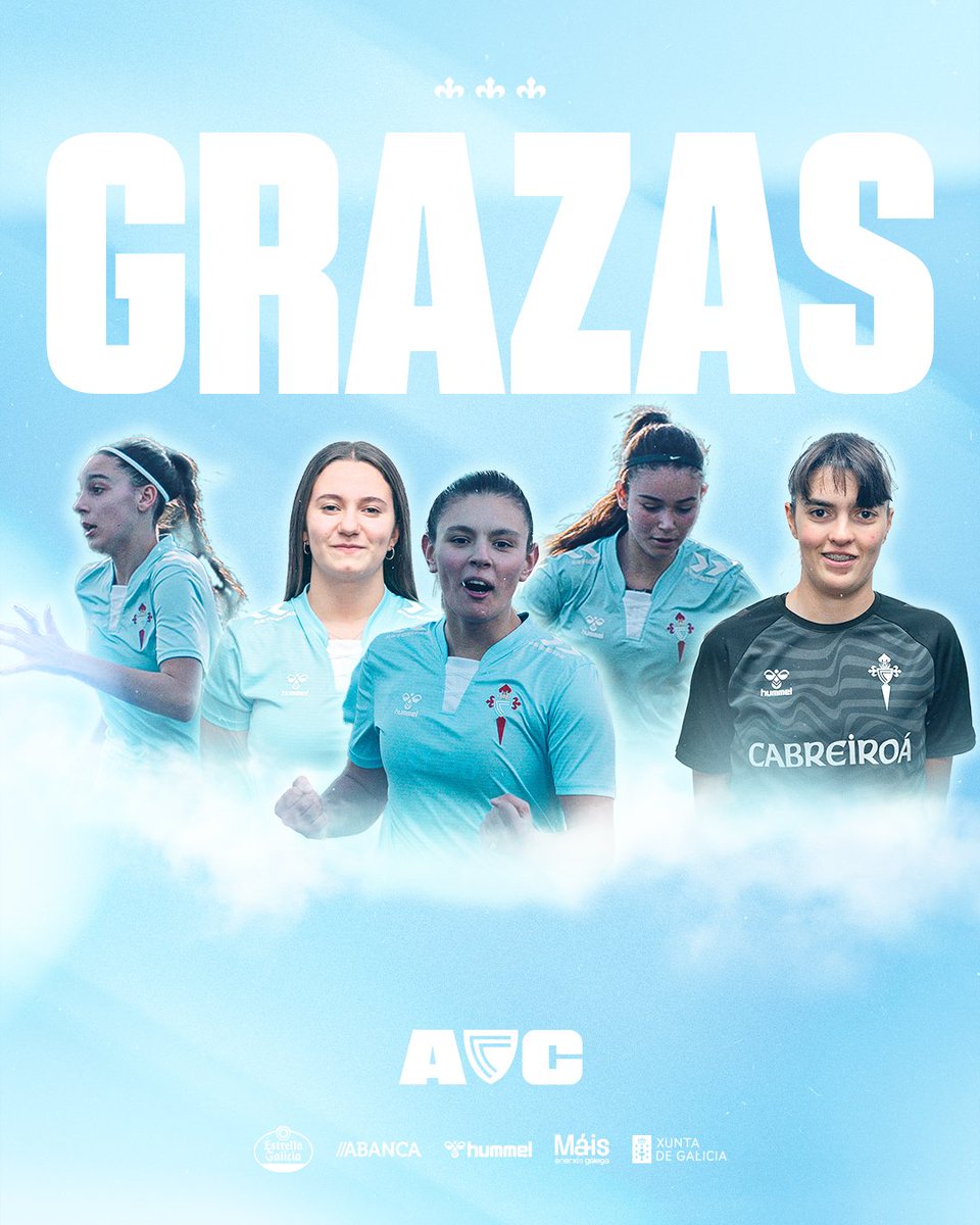 As Celtas (@asceltas) on Twitter photo ๐๐๐๐๐๐๐๐๐๐ ๐๐
๐๐๐๐๐ โน๏ธ GRAZAS!
Claudia Rodrรญguez, Paula Dominguez, Fรกtima Gonzรกlez, Noa รlvarez e Naiara Costas non continuarรกn no filial de #AsCeltas a prรณxima tempada.
Grazas polo voso compromiso e traballo durante todo este ano. Xa formades parte da historia ๐๐๐๐๐๐๐๐๐๐ ๐๐
๐๐๐๐๐ โน๏ธ GRAZAS!
Claudia Rodrรญguez, Paula Dominguez, Fรกtima Gonzรกlez, Noa รlvarez e Naiara Costas non continuarรกn no filial de #AsCeltas a prรณxima tempada.
Grazas polo voso compromiso e traballo durante todo este ano. Xa formades parte da historia