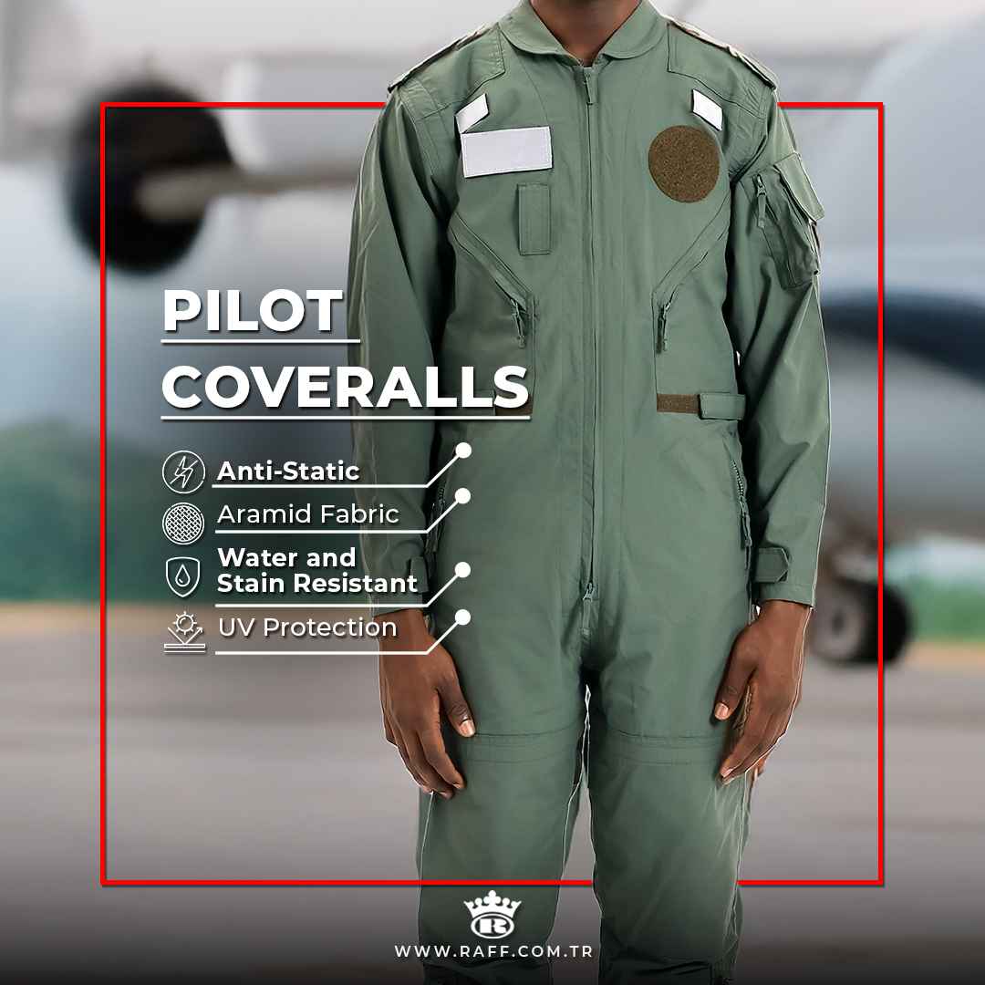 Designed for the skies and engineered for maximum protection. ✈️
Our pilot coveralls are built to meet the highest standards in safety and performance.

Successful and safe flights begin with the right, high-quality gear.

#RaffMilitaryTextile #PilotCoveralls #FlightGear