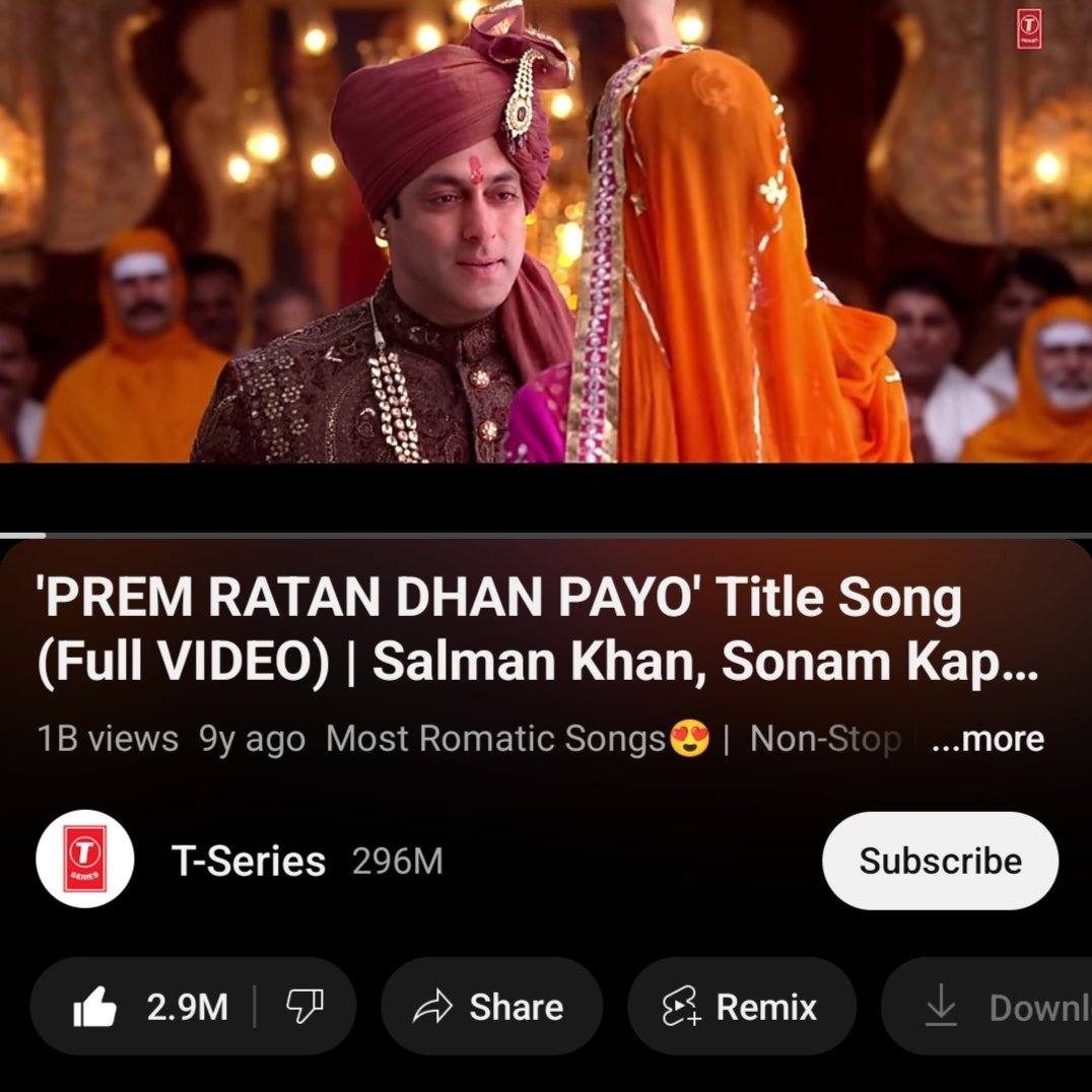 Priyanshu_27SK's tweet image. 🚨 BREAKING NEWS 🚨

#PRDP Song Hits 1B+ Views On YouTube 🔥💥  
#SalmanKhan. @TSeries