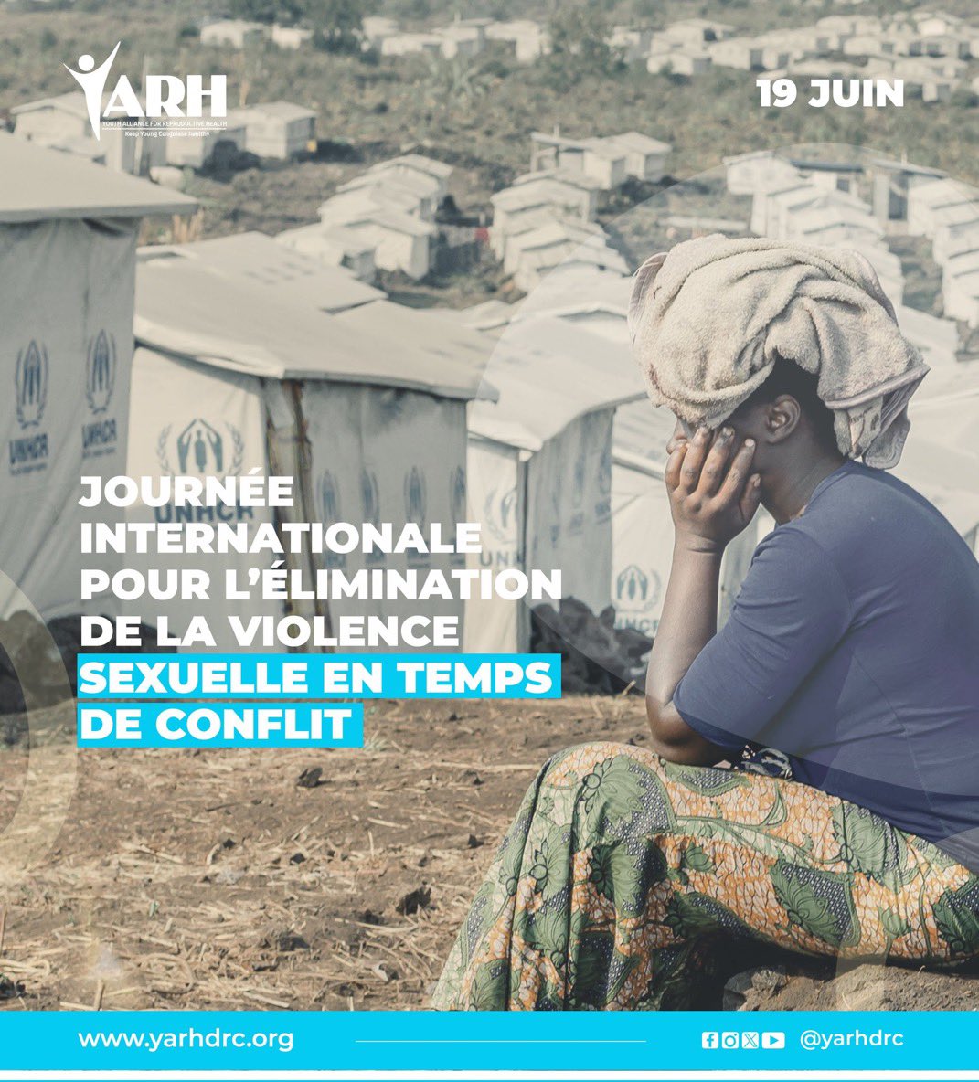 Le 19 Juin n’est pas une simple date.<a href="/yarhdrc/">Youth Alliance for Reproductive Health▪YARH | DRC</a> fait de la protection des femmes et des filles une priorité et milite pour qu'elle soit au centre des interventions humanitaires.Les corps des femmes ne sont pas des champs de bataille. Ensemble, nous devons faire plus.
#YARH4Impact