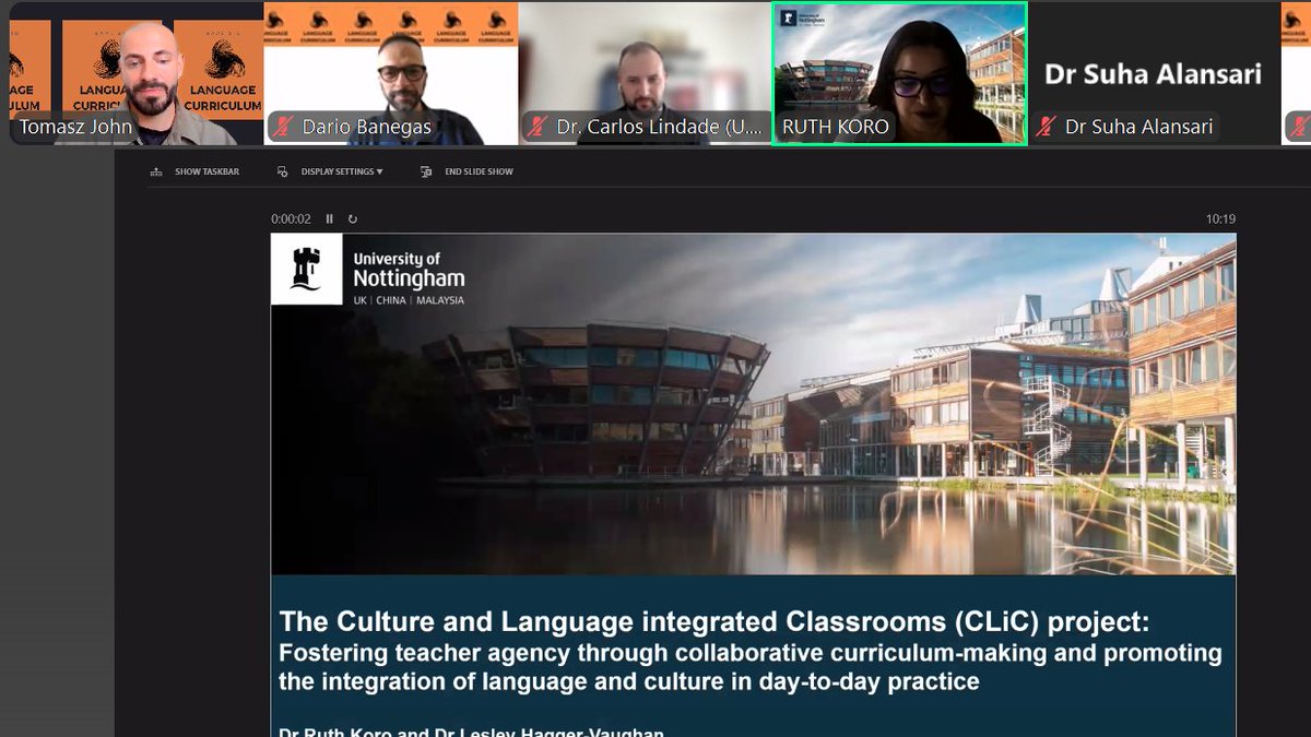 🧩 Dr Ruth Koro &amp; Dr Lesley Hagger-Vaughan explore the #CLiCproject: co-creating curriculum with teachers to integrate culture &amp; language. A call for agency, not standardisation. 🌍✏️ #TeacherAgency #CurriculumMaking #LanguageEd #EAL