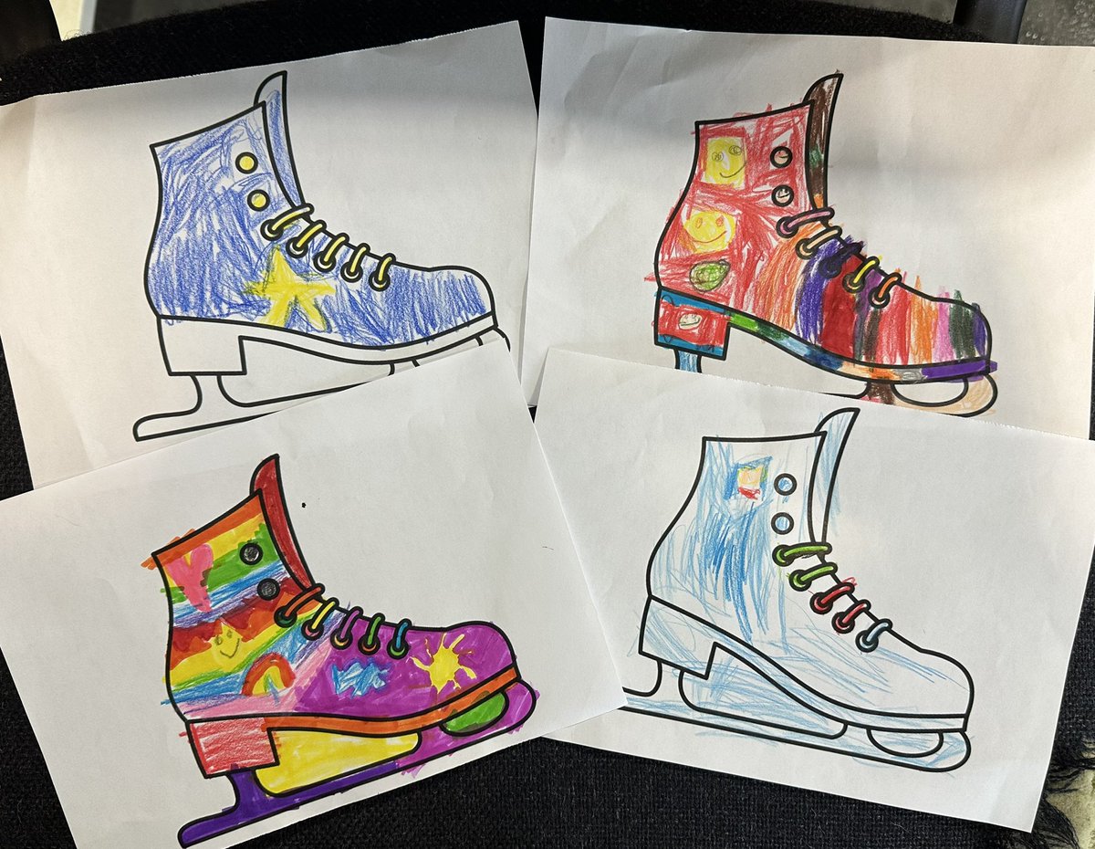 Team Opal enjoyed learning about the sport speed skating this week! The children designed their own ice skates⛸️