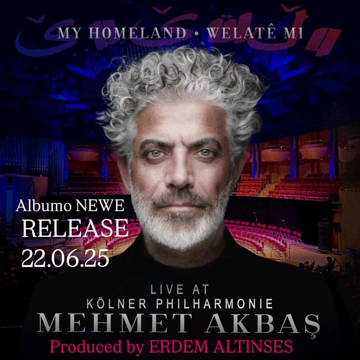 📣MY HOMELAND •   وڵاتێ مێ • WELATÊ MI - Live at Kölner Philharmonie 
🗓️22.06.2025 Yewşeme 🕣12:00 de 
  Xwi hadirê bikî! .
 ☀️Albûma nû tê!
Amadê ne!
☀️Yeni albüm yolda!
Hazır mısınız?
☀️New album on the way!
Are you ready?
This Sunday, June 22nd at 12:00 — stay tuned!