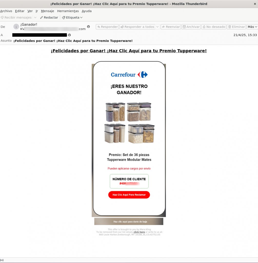 guardiacivil's tweet image. ⚠️#AVISO‼️ Detectadas campañas que suplantan marcas conocidas para #robar tus datos prometiendo premios.

#NoPiques, para obtener la recompensa te indican que accedas al enlace proporcionado, respondas a una encuesta, en la que debes facilitar datos personales y bancarios, y…