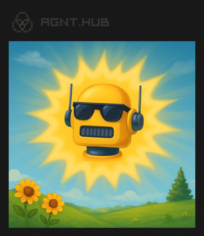 aGMt☀️ 
sun’s shining, degens grinding

jump into AGNT Gym 
link: quests.agnthub.ai