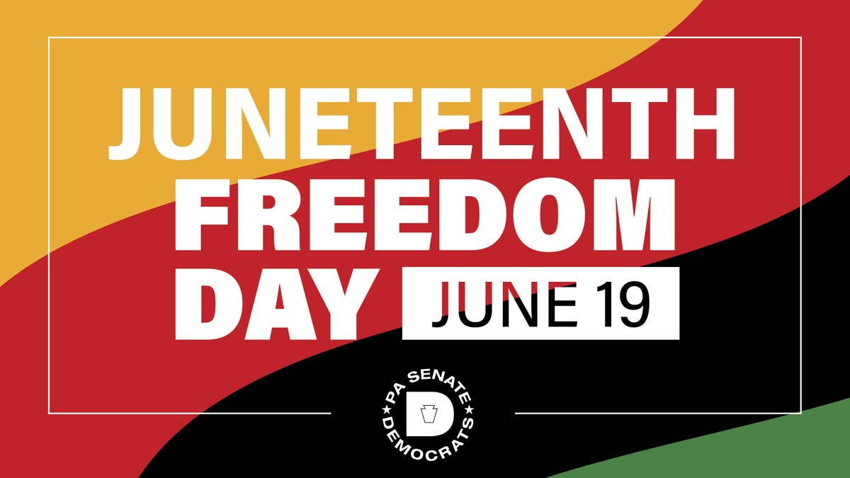 My offices are closed today for the #Juneteenth holiday recognizing the end of slavery in the United States.