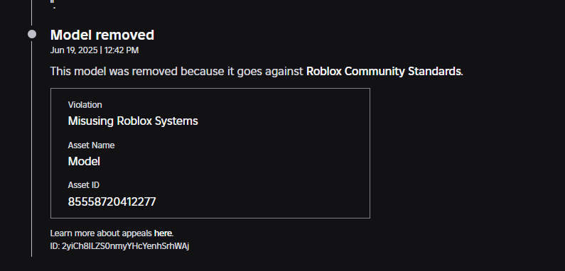 TechRyn18453's tweet photo. Mind-boggling how @Roblox can ban nightmarefox023 at explanation. Especially after past account compromises &amp; unauthorized uploads of legit edited Star Glitcher models. So cool roblox .. Help me,  i need support @Chaseroony  , keep it going...! #Roblox #CustomerService https://t.co/Qhomch50Ua